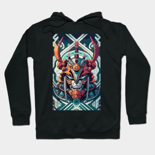 Mecha Oni Samurai Mask Hoodie